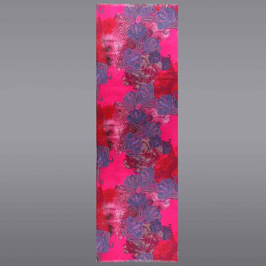 桑蚕丝金纺澳毛双面围巾 商品图10