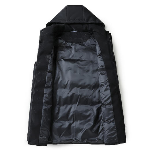 【可拆卸帽】【新款DB】大依优型大码男装连帽棉服马甲中长款棉衣外套棉加肥加大上衣男士背心 商品图5