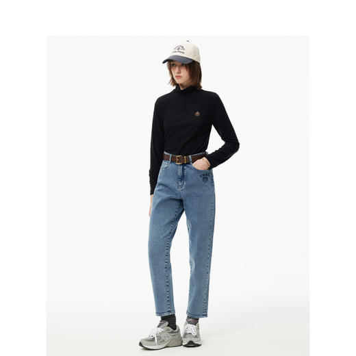 Teenie Weenie小熊卡通牛仔裤女冬季女长裤TTTJ244V01W 商品图2