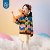 【星光嘉年华】年衣童装女童针织衫秋新款毛衣羊毛衫撞色上衣外套G 商品缩略图2