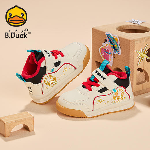 B.Duck小黄鸭童鞋时尚保暖学步鞋冬季男女童防滑22-28 BY5586837 商品图2