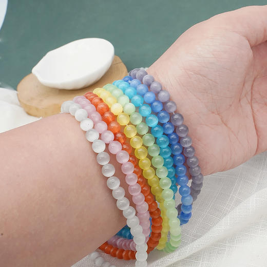 猫眼6mm珠料意卡米诺手串念珠单颗珠子散珠半成品 商品图11