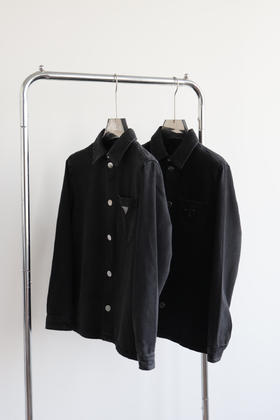 P.R.D 水洗黑 牛仔夹克外套 WT758