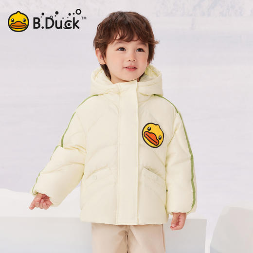 B.Duck小黄鸭童装冬季男女童保暖连帽羽绒服上衣105-150 BF5516003 商品图0