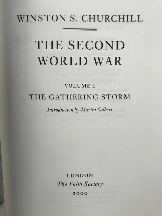 丘吉尔历史巨著《二战回忆录》（全6卷） 约百幅照片插图 精装18开带书匣 商品图3