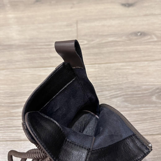 西遇增高马丁靴女新款秋冬机车靴休闲黑色小个子松糕厚底短靴V0047808 商品图5