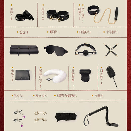 【情趣用品】谜姬 SM捆绑甄选21件套 商品图4