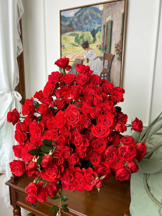 同城甄选精品花材霓虹泡泡多头玫瑰10支 商品图4