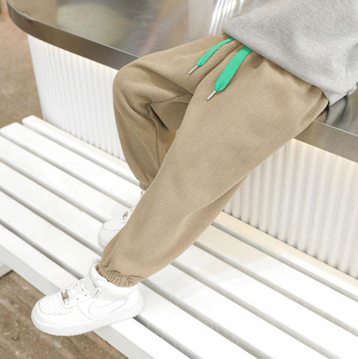 45.9/2条  秋冬儿童保暖裤子加绒运动裤束脚裤宝宝男女童宽松休闲裤子 商品图7