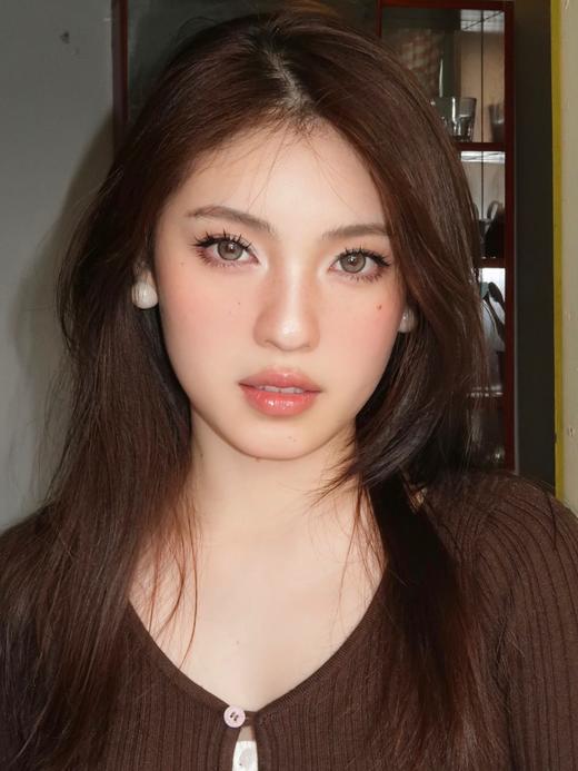 ticcmay 圆溜溜/泰里泰气/水光布丁 14.5mm  黑/棕 年抛 含硅水凝胶 商品图4