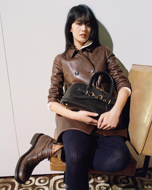 现货 THS 10.14-限时 缪家 秋冬秀场款 帅气机车风复古长靴 短靴 4色 BZ1210 商品图4