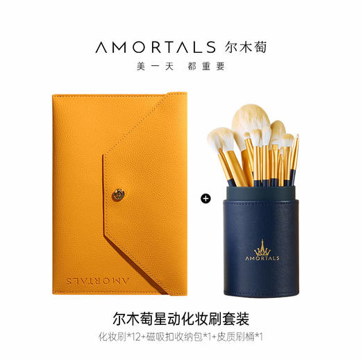 尔木萄化妆刷套装12支眼影腮红鼻影刷遮瑕修容散粉底刷子全套工具 商品图5