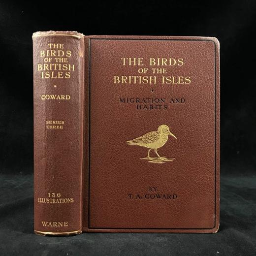 1934年 不列颠群岛鸟类图鉴 68幅彩色与68幅黑白插图 漆布精装36开 商品图0