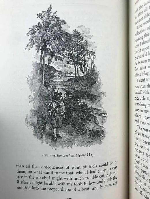 限量版！笛福《鲁宾逊漂流记》 配多幅经典插图 豪华皮装18开 商品图9