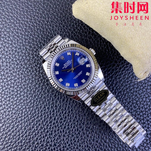 C厂劳力士日志型41mm 蓝盘钻面 3235机 五珠链 904L钢 男士腕表 商品图8