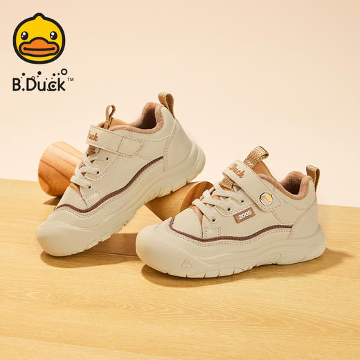 B.Duck小黄鸭童鞋加绒运动鞋冬季男童时尚休闲鞋24-30 B5586907 商品图3