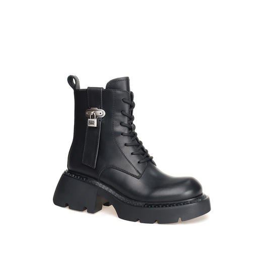 豪麟名鞋奥莱迪嘉女鞋马丁靴牛皮革DJHJA42WN013黑色  原价2960元 商品图0