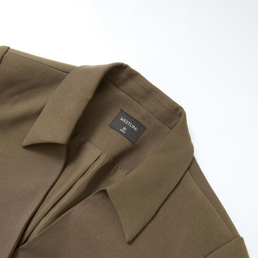 高级感通勤风翻领搭片截短款西装女秋季气质西服外套 商品图5