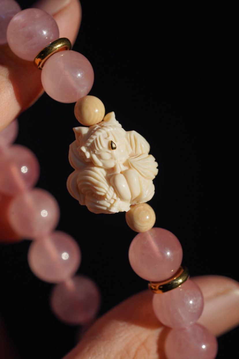 粉水晶｜小狐仙（目前定制一周内发货）