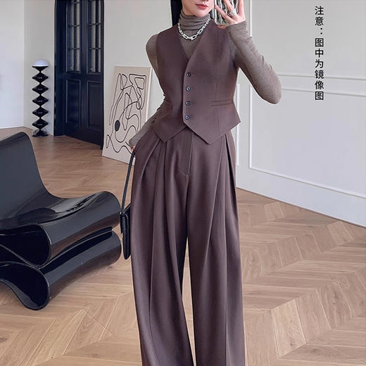 裁缝学苑AS359西装马甲阔腿裤套装纸样女装上衣裤子样板图纸 商品图1