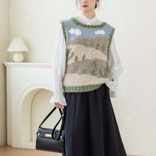 苏苏姐家忆夏知秋马甲手工DIY编织钩针上衣毛线团自制材料包 商品图3