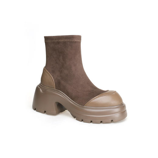 豪麟名鞋奥莱迪嘉女鞋短靴胎牛皮革/织物DJMEO42WN206绿色  原价2460元 商品图0