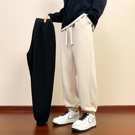 【GZ】无忧购韩版休闲一体绒330g宽松束脚运动裤1888（截单后7天发货)25年清仓捡漏 商品图1