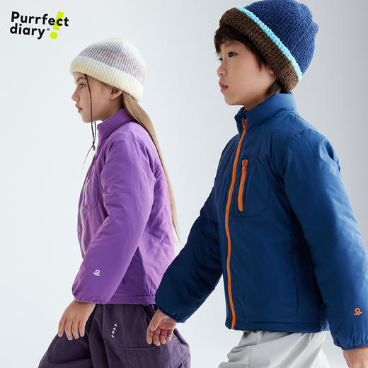 fx-儿童撞色拉链夹克棉服外套 PDWT2443 商品图2