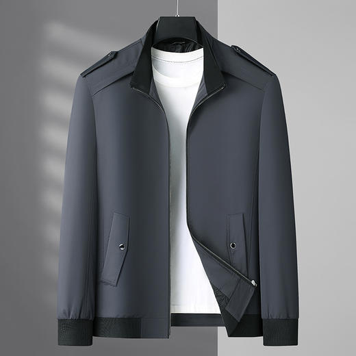 【新款DB】大依优型大码立领夹克外套男宽松加肥加大码上衣夹克运动 商品图1