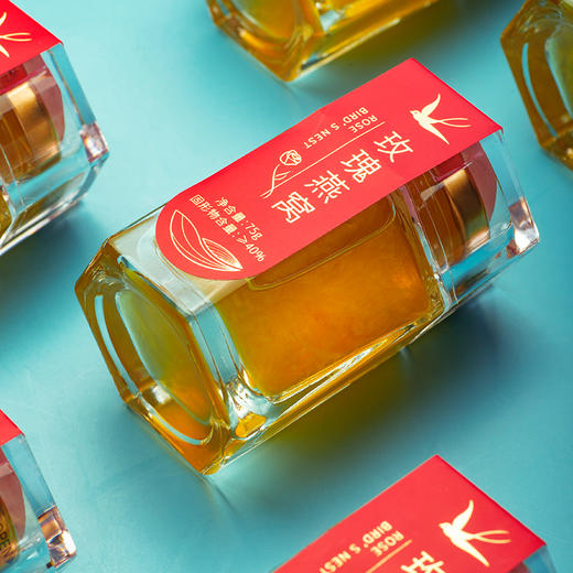 雷允上直营 |  玫瑰燕窝 450g（75g*6瓶）/盒（固形物≥40%）  送女朋友送妈妈送长辈内调养生品  玫瑰燕窝 内调滋养 商品图2