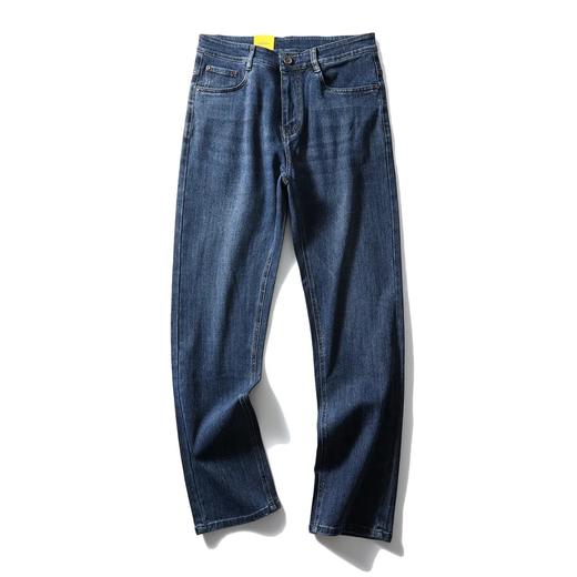 秋冬新款男士时尚加厚小直筒牛仔裤长裤 商品图6