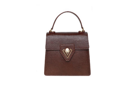 豪麟名鞋VALENTINO ORLANDI女装女包手袋牛皮革V7312酒红色 商品图0