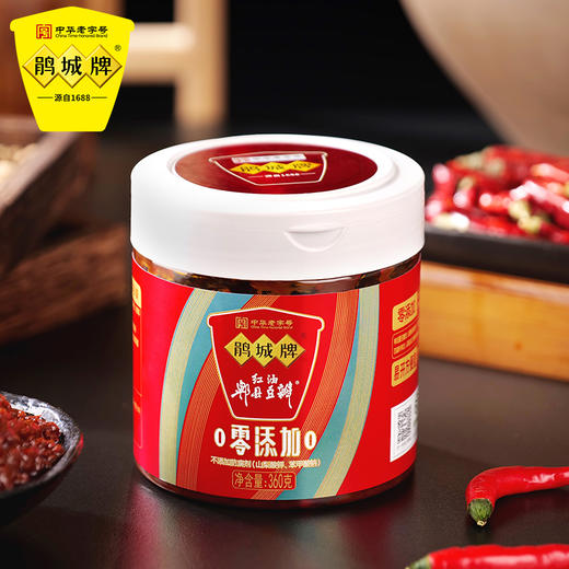 鹃城牌 零添加易拉罐装郫县豆瓣红油360g 商品图1