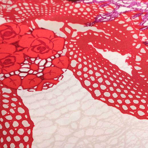 桑蚕丝金纺澳毛双面围巾 商品图5