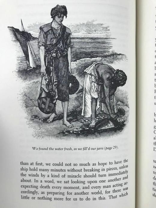 限量版！笛福《鲁宾逊漂流记》 配多幅经典插图 豪华皮装18开 商品图14