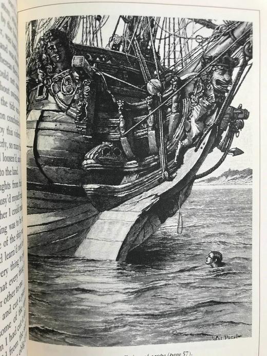 限量版！笛福《鲁宾逊漂流记》 配多幅经典插图 豪华皮装18开 商品图6