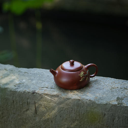 龙德堂陶艺 汤宣武制 《秋亭忘忧》200cc 原矿大红袍 (库存请咨询客服) 商品图1