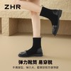ZHR小香风短靴女2024新款平底弹力靴百搭袜靴马丁靴ins潮瘦瘦靴子 商品缩略图3