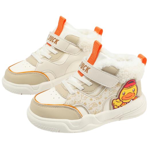 B.Duck小黄鸭童鞋冬季男女童加绒运动鞋新年款保暖24-30 B5586944A 商品图2