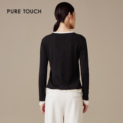 pure touch女士针织薄款打底衫1302244426 商品图2