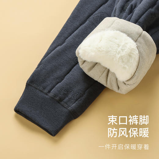 【100%绵羊毛填充】秋冬530g加厚护膝护腰男士保暖裤棉裤男士衔缝保暖裤 商品图8