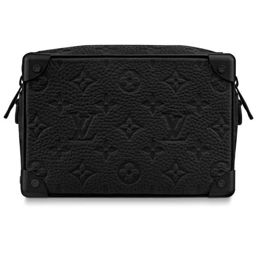 LouIs VUITTON SOFT TRUNK 老花压纹 牛皮 黑盒子方盒子包斜挎单肩包 迷你 男款 黑色（CB） 商品图2
