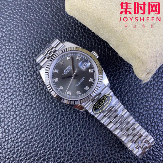 C厂劳力士日志型41mm 灰盘钻面 3235机 五珠链 904L钢 男士腕表 商品图8