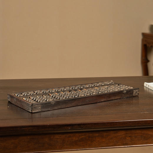 清 紫檀十七档算盘 商品图0