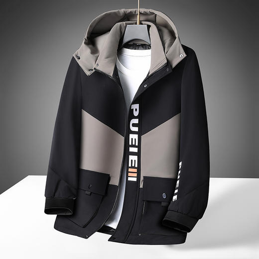 【可拆卸帽】【新款DB】大依优型大码男装连帽棉服棉衣夹克外套棉夹克加肥加大上衣男士 商品图6