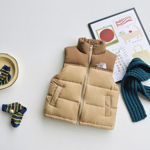 【秋冬儿童羽绒马甲】男女童立领拼接童装 90羽绒马甲冬坎肩外穿 商品图11