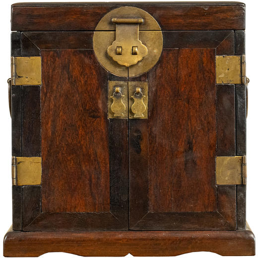 清早期 紫檀平顶官皮箱 商品图5