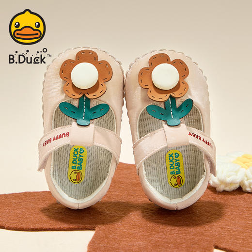 B.Duck小黄鸭童鞋婴儿公主鞋春春秋软底防滑女宝学步鞋13-18 BY3586927 商品图4