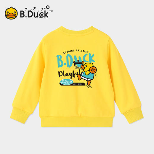 B.Duck小黄鸭童装圆领卫衣春春秋男童时尚潮酷童装105-150 BF3508952 商品图2