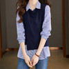 馥迦·设计感假两件衬衫背心 | 初春衬衫背心叠搭，一件假两件足够，轻松穿出时髦感~ 商品缩略图3